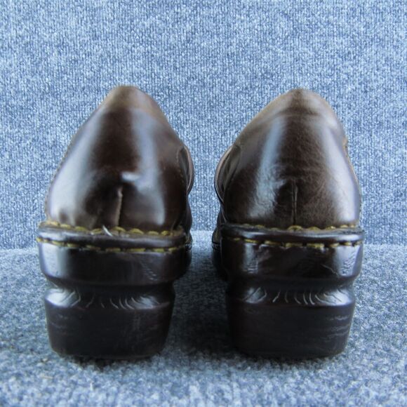 Born Concept Women Clog Shoes Brown Leather Slip On Size 7.5‎ Medium - Picture 5 of 9